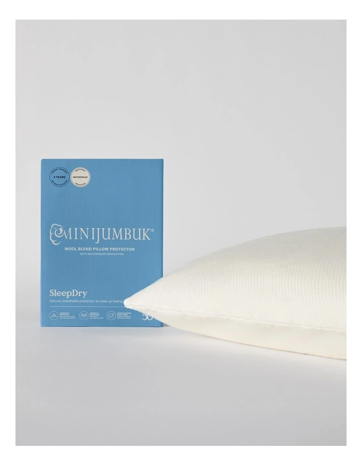 SleepDry Waterproof Pillow Protector Tencel / Wool image 1