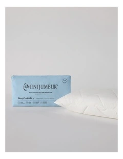 Sleep Cool & Dry Wool And Cotton Waterproof Mattress Protector in White