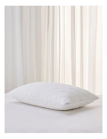 Classic Cool Dry Pillow Protector in White
