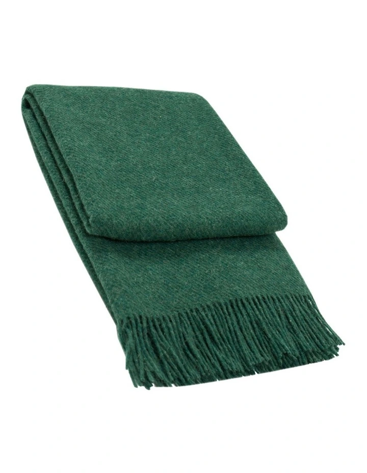 Brighton Throw Blanket in Emerald Green image 1