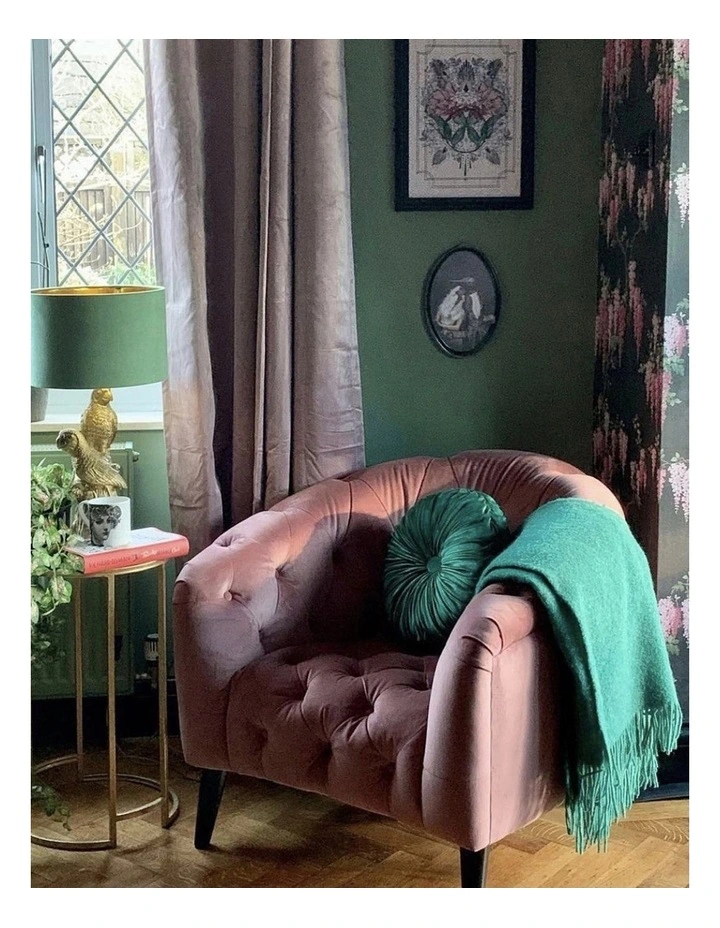 Brighton Throw Blanket in Emerald Green image 2