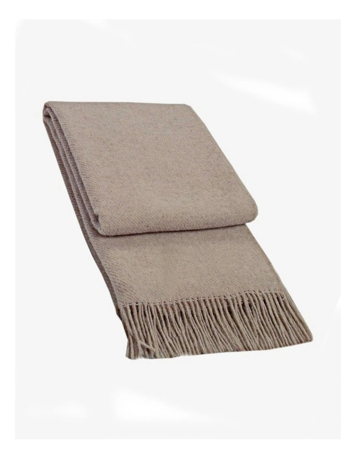 Brighton Throw Blanket in Beige image 1