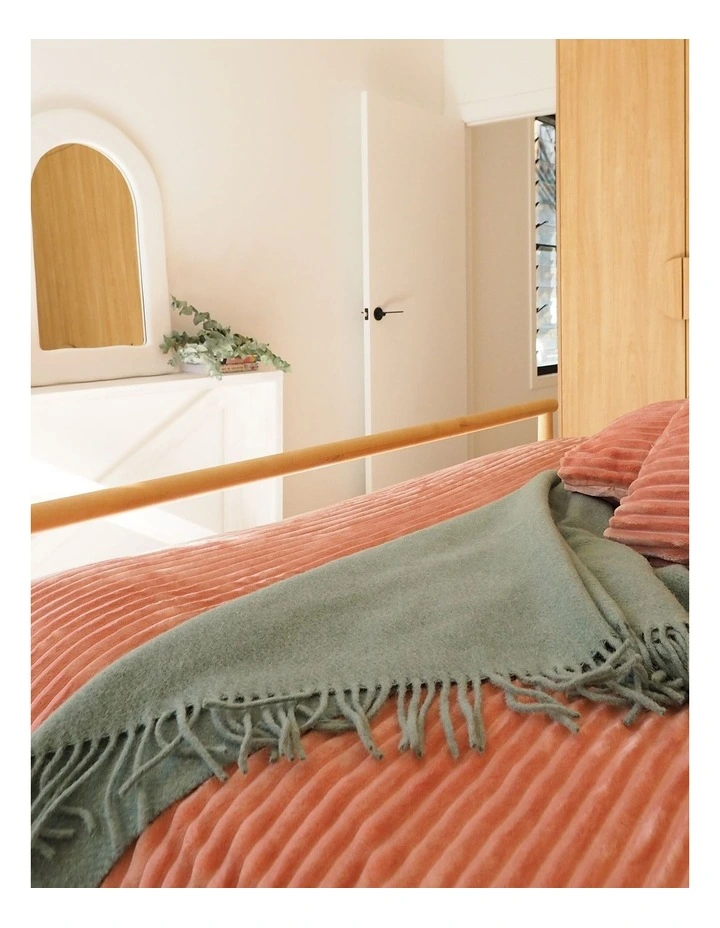 Brighton Throw Blanket in Sage Green image 2