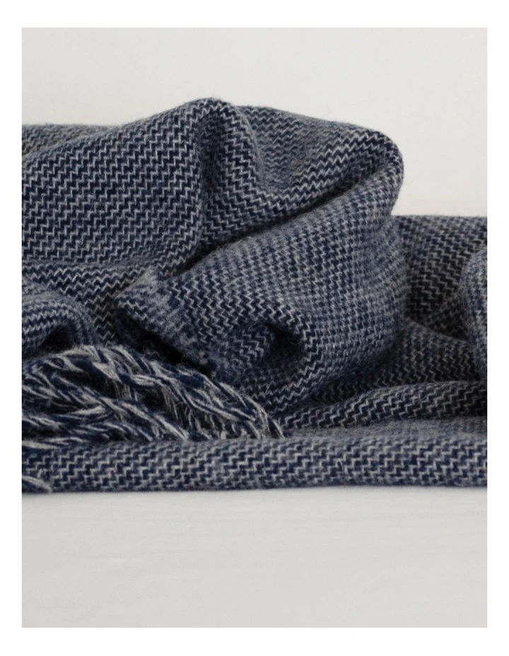 Cambridge Throw Blanket in Navy image 3