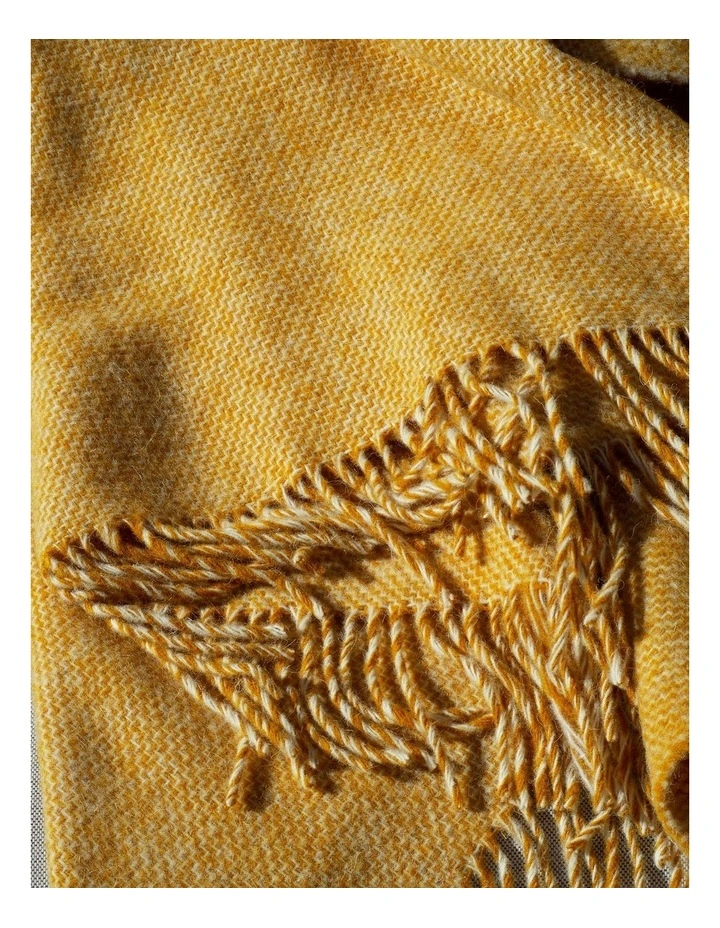 Cambridge Throw Blanket in Mustard image 3
