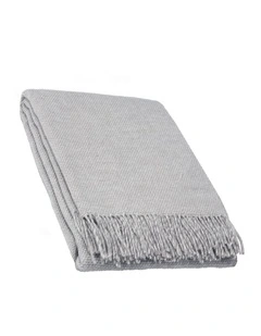Cambridge Throw Blanket in Silver