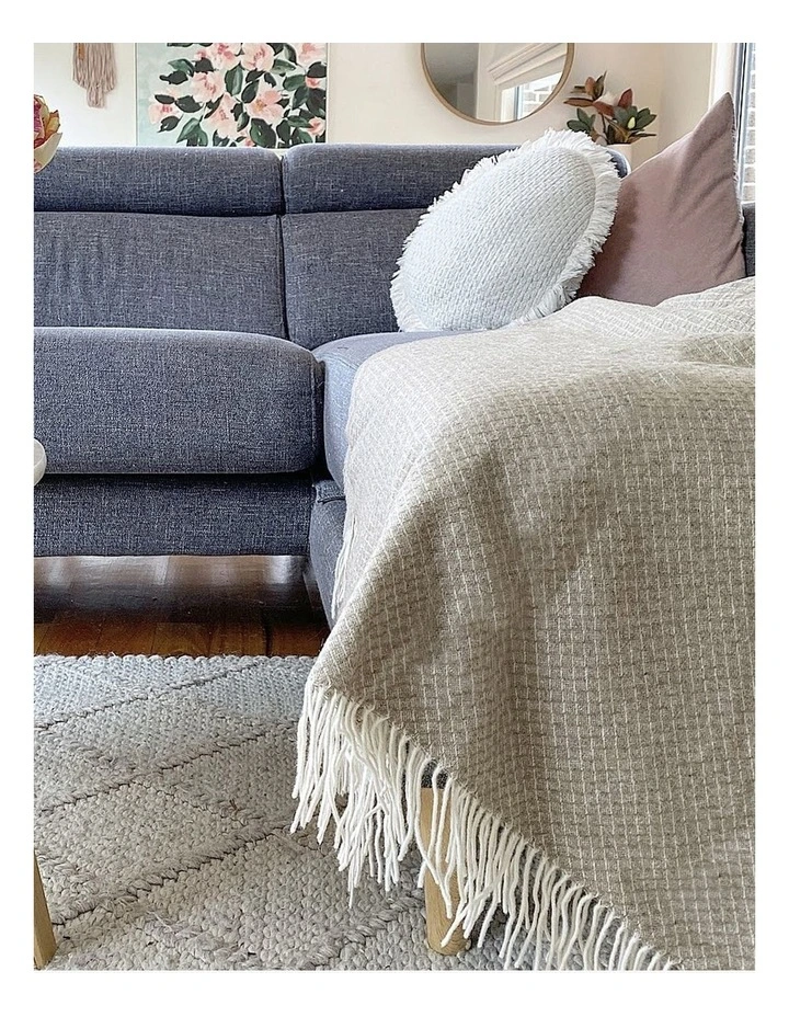 Chiswick Throw Blanket in Beige image 2
