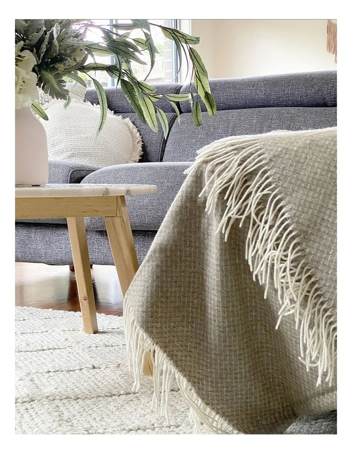 Chiswick Throw Blanket in Beige image 3