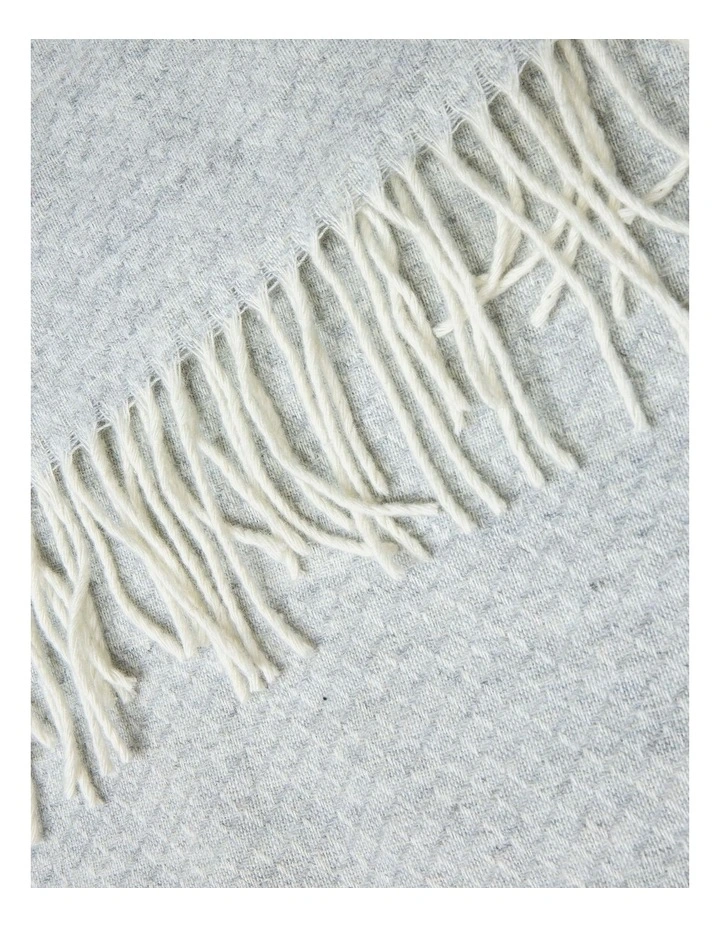 Chiswick Throw Blanket in Light Grey image 2