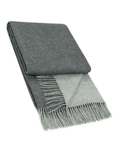 Chiswick Throw Blanket in Charcoal