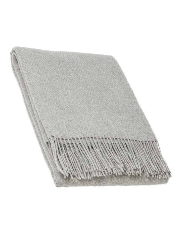 Hampton Throw Blanket in Silver image 1