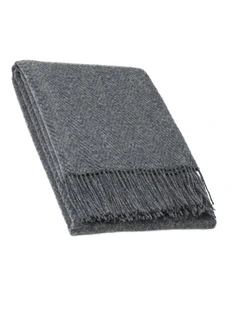 Hampton Throw Blanket in Slate