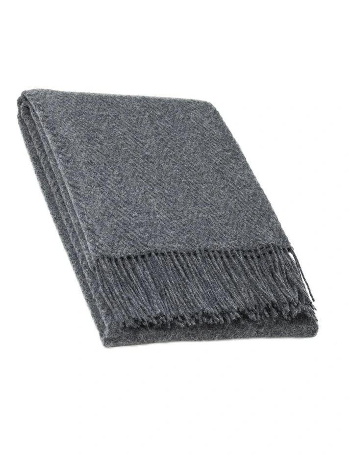 Hampton Throw Blanket in Slate image 1
