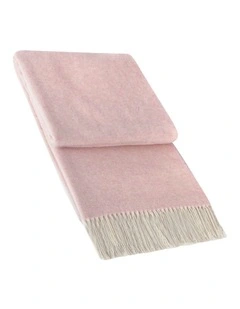 Kensington Throw Blanket in Blush