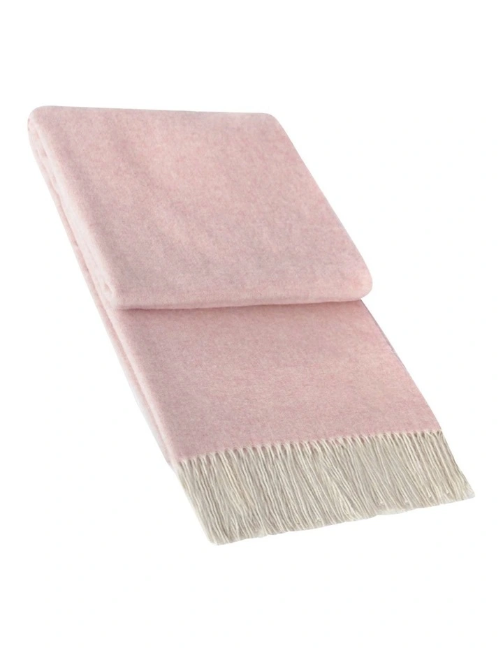 Kensington Throw Blanket in Blush image 1