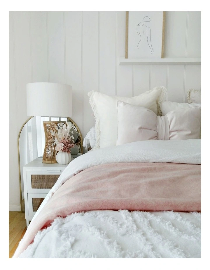 Kensington Throw Blanket in Blush image 3