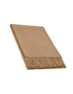 Paddington Throw Blanket in Camel