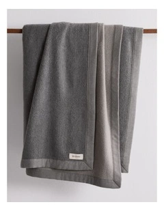 Henley Australian Merino Luxury Wool Blanket in Grey