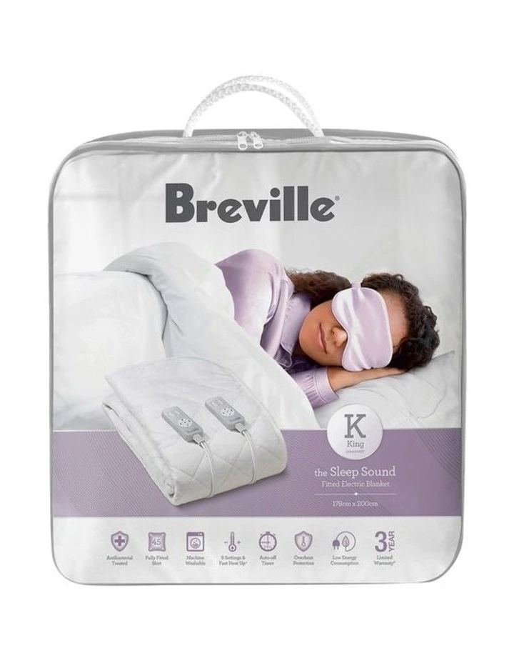 LEB459WHT2IAN1 The Sleep Sound King Fitted Electric Blanket in White image 2