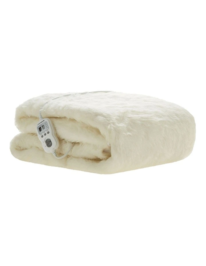 Wool Multizone Electric Blanket in Cream image 6