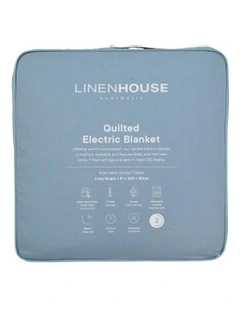 Quilted Multizone Electric Blanket in Cream