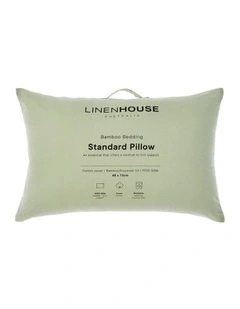 Bamboo Pillow in White