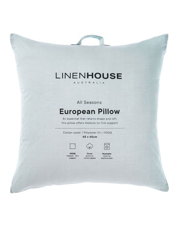 All Seasons King Pillow in White