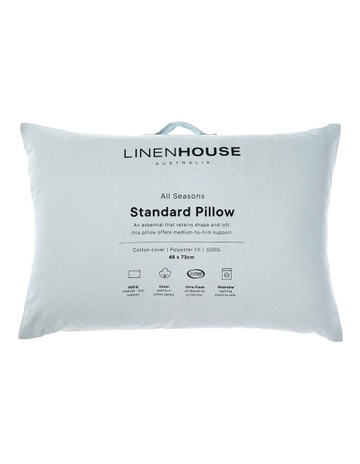 All Seasons King Pillow in White
