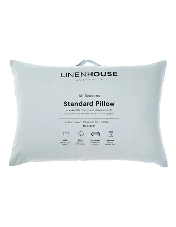 All Seasons Standard 600g Pillow in White