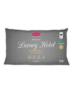 Luxury Hotel Medium Pillow 2 Pack in White
