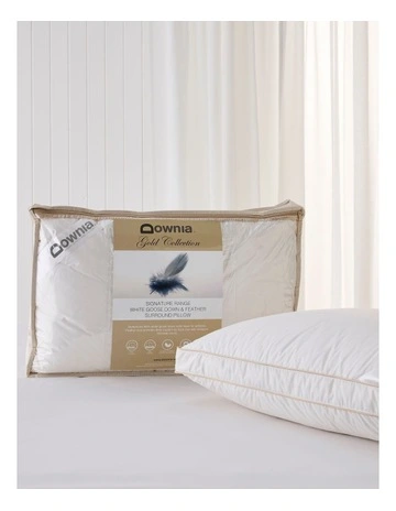 Gold Collection 'Signature Range' White Goose Down & Feather Pillow