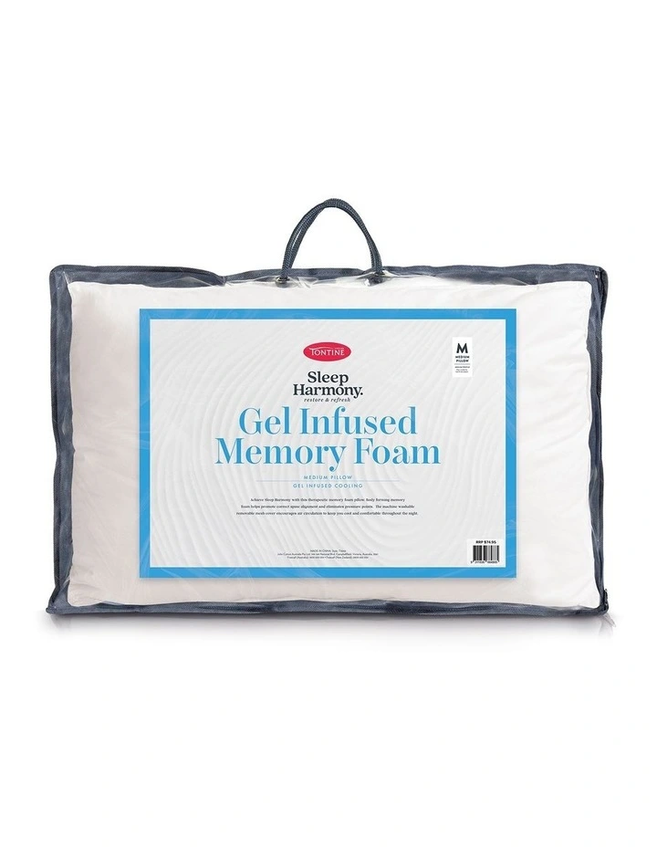 Sleep Harmony Gel Pillow in White image 1