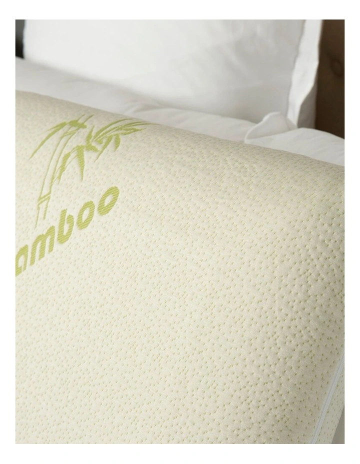 Sleep Harmony Bamboo Mem Foam Pillow Cover in Cream image 4