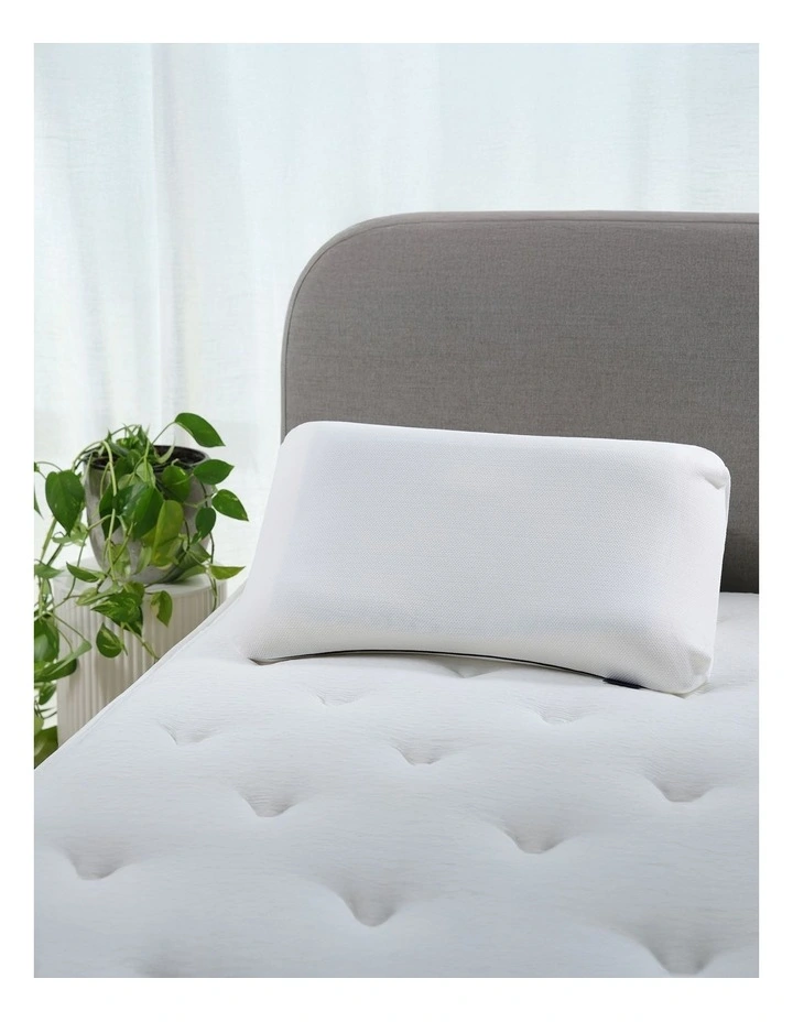 Pixel Anatomic Curve Pillow in White image 2