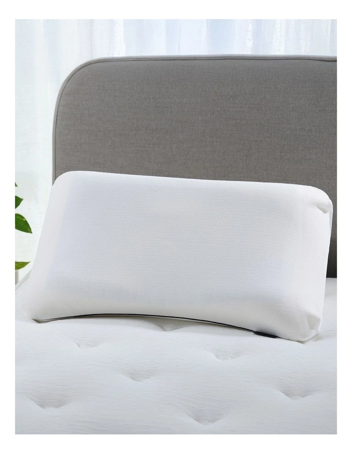 Pixel Anatomic Curve Pillow in White image 3