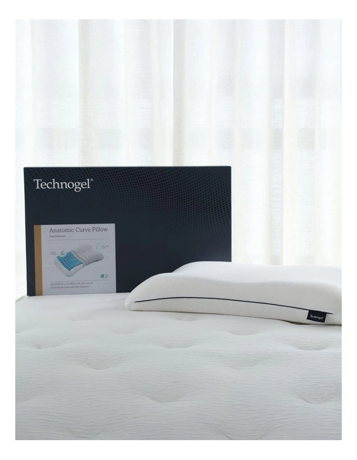 Pixel Anatomic Curve Pillow in White image 4