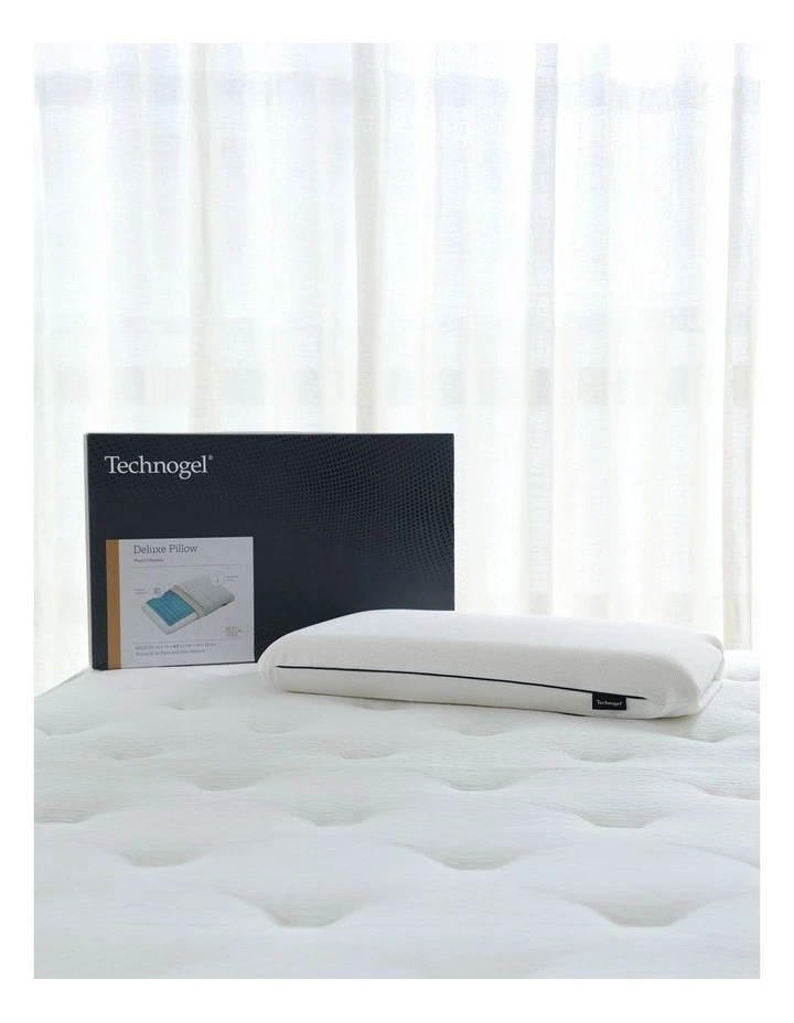 Pixel Deluxe Pillow in White image 1