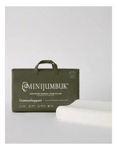 ContourSupport Memory Foam Pillow with Tencel Wool Cover