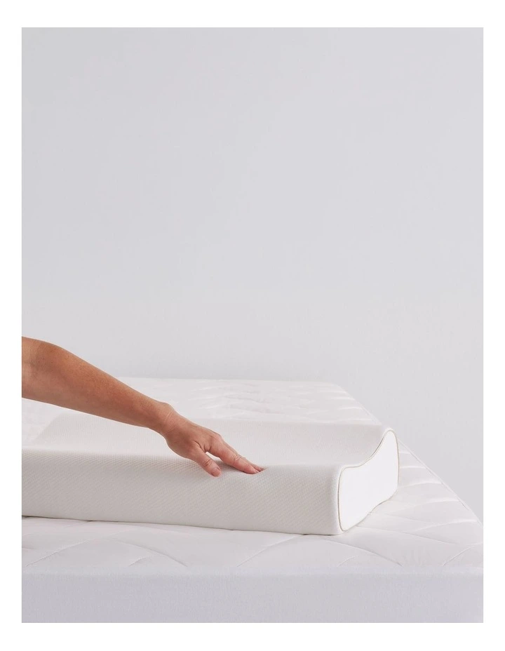 ContourSupport Memory Foam Pillow with Tencel Wool Cover image 2