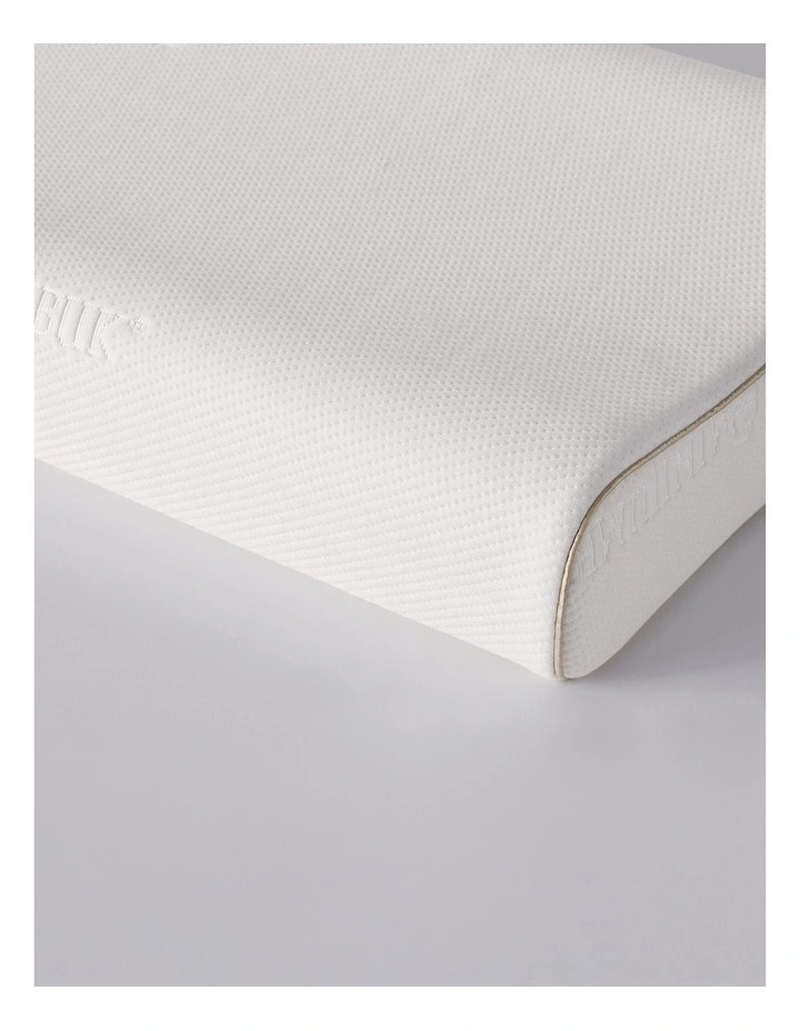 ContourSupport Memory Foam Pillow with Tencel Wool Cover image 4