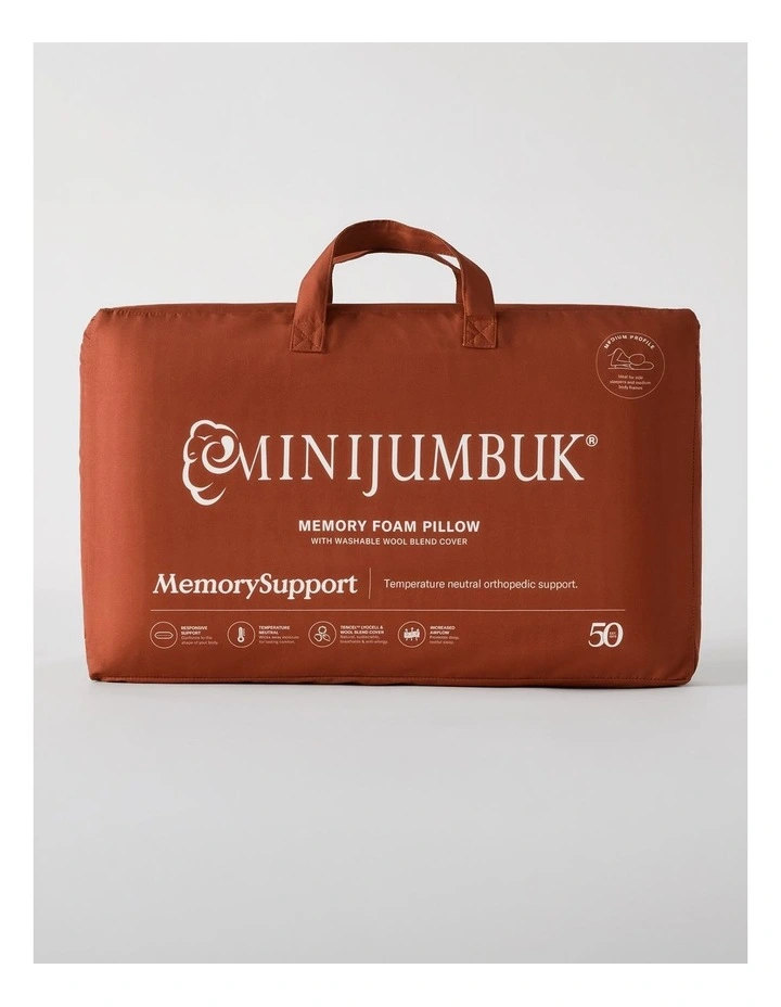 MemorySupport Memory Foam Pillow with Tencel Wool Cover image 6