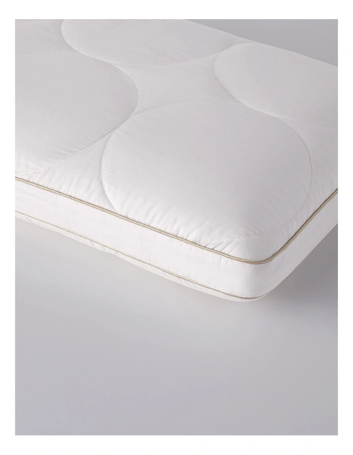 MemorySupport Memory Foam Pillow with Quilted Cotton and Wool Cover image 5