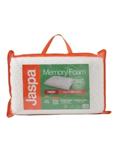 Family Care High Profile Memory Foam Pillow in White