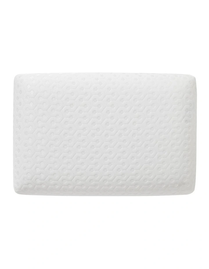 Family Care Medium Profile Memory Foam Pillow in White image 2