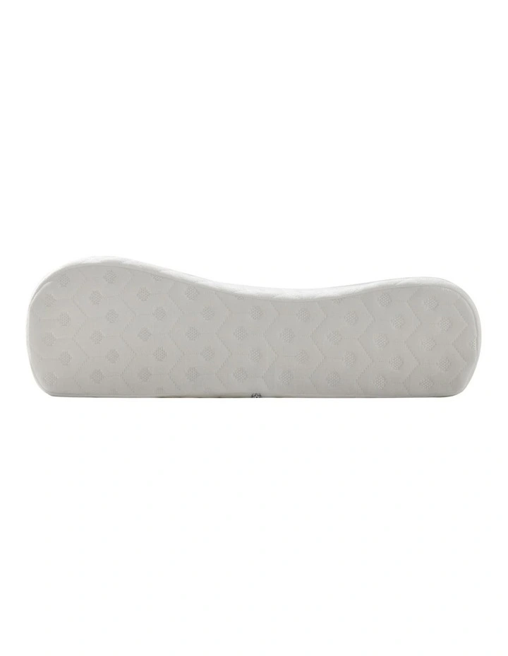 Family Care Contour Memory Foam Pillow in White image 2