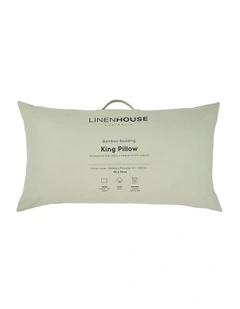 Bamboo King Pillow in White