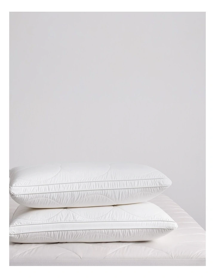 Breathe Wool Pillow 2 Pack in White image 3