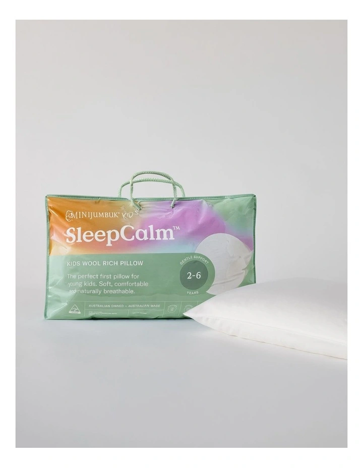 Wool Rich Pillow (2-6 Year) in White image 1