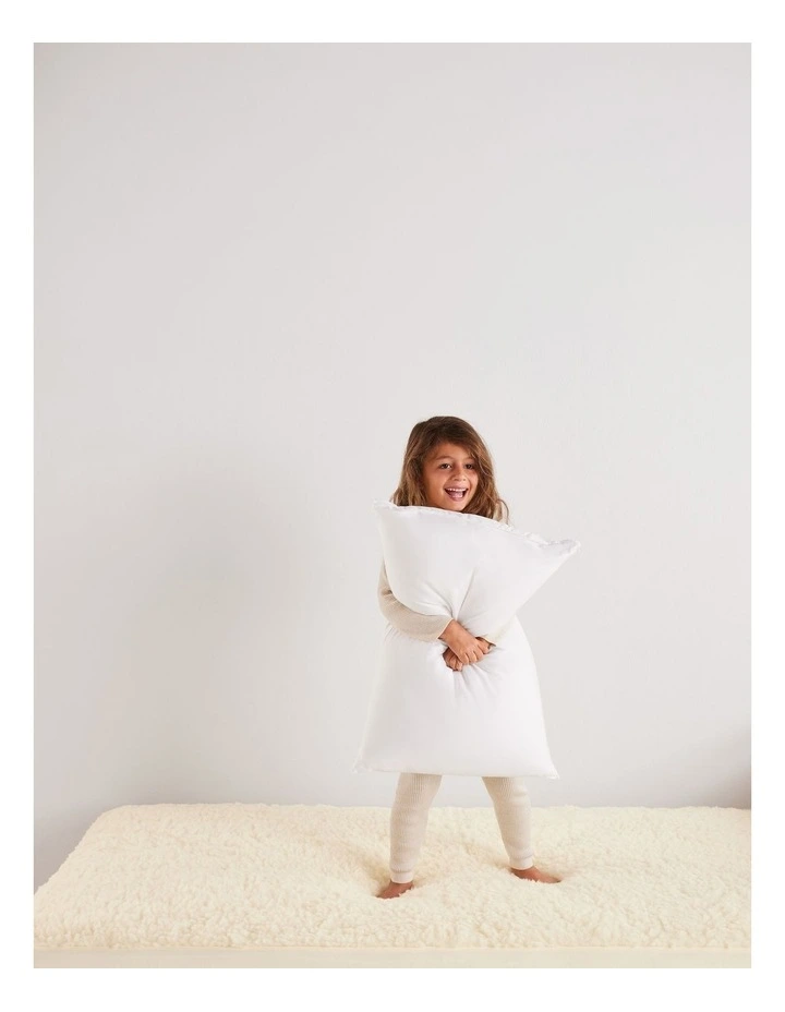 Wool Rich Pillow (2-6 Year) in White image 2