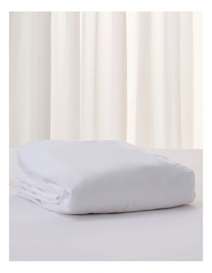 Elegance Tencel Jersey Mattress Protector in White image 2
